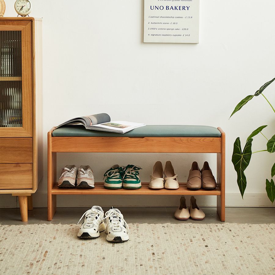 CEDARLEY shoe bench cherry wood (can be customized)