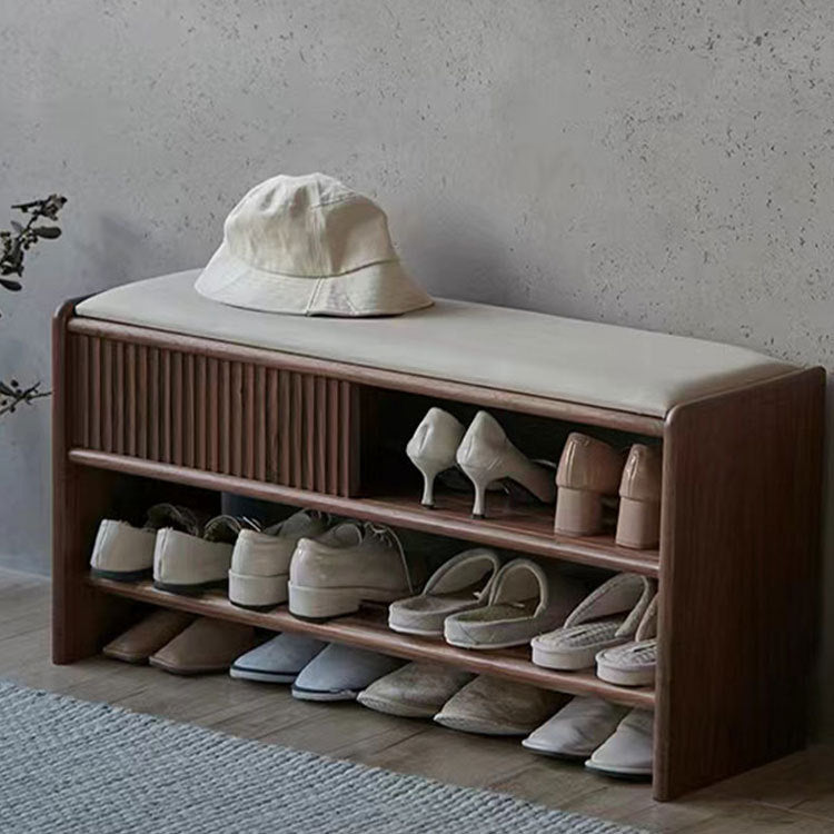 KINETIX shoe bench black walnut (can be customized) – Caterlog木錄