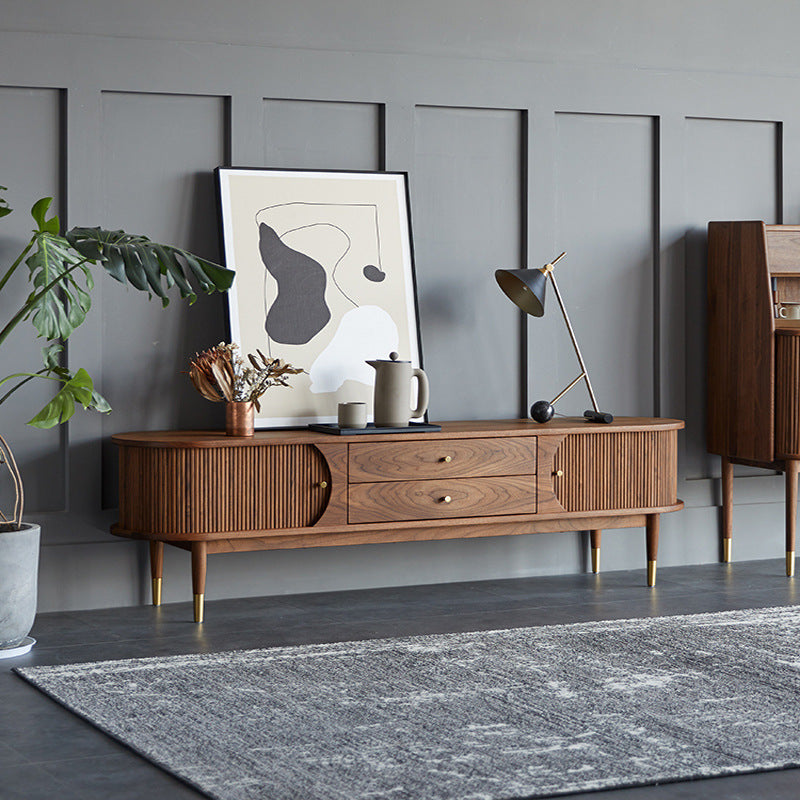 PRIMUS TV storage cabinet in black walnut wood – Caterlog木錄