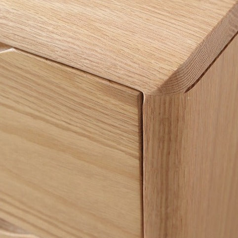 STANZOR drawer bedside table red oak