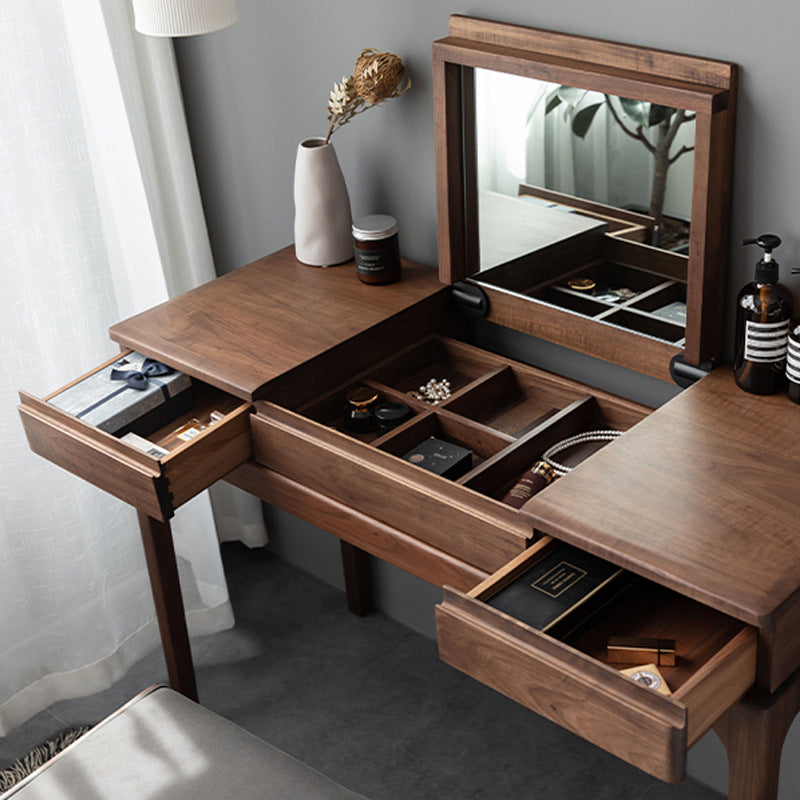 TEDALIST Dressing Table Desk Black Walnut (Customizable)