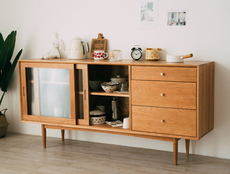 ARNWING Japanese sideboard cherry wood (can be customized)